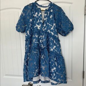 LAST CHANCE Anthropologie Maeve Blue Dress
